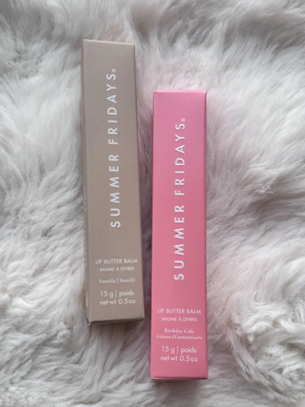 2pcs/Birthday Cake+Vanilla/Summer Fridays Lip Butter Balm Conditioning Lip Mask